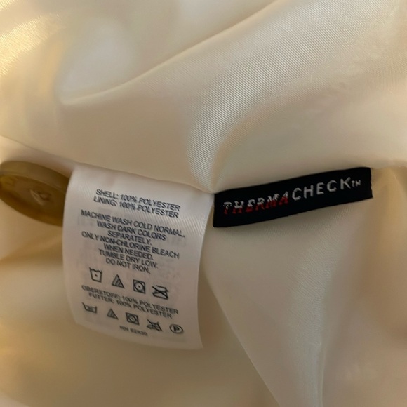 Lands End ThermaCheck Double Breasted Pea Coat - Picture 9 of 11